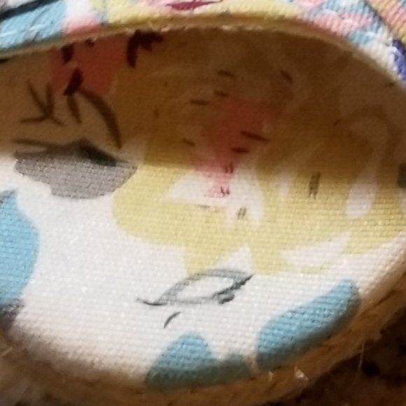 NWT FLORAL PLATFORM ESPERDRILLES SIZE 9.5 - Picture 2 of 9